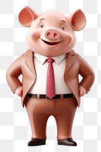 PNG Pig figurine cartoon mammal. AI generated Image by rawpixel.