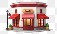 PNG Restaurant white background architecture illuminated. AI generated Image by rawpixel.