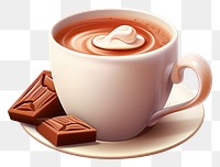 PNG Chocolate dessert coffee saucer. AI generated Image by rawpixel.