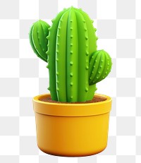 PNG Cactus plant white background houseplant. 