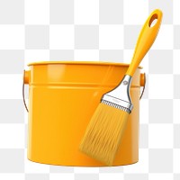 PNG Bucket brush tool paintbrush. AI generated Image by rawpixel.
