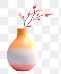 PNG Vase flower plant art. 