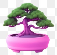 PNG Cartoon bonsai plant tree. 