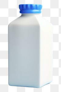PNG Milk bottle blue refreshment. AI generated Image by rawpixel.