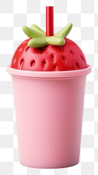 PNG Strawberry smoothie dessert fruit. AI generated Image by rawpixel.