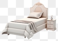 PNG Bed furniture bedroom transparent background