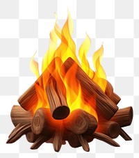 PNG Fire fireplace campfire bonfire. AI generated Image by rawpixel.