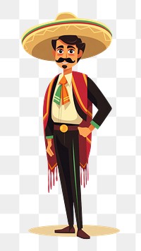 PNG Sombrero white background headwear portrait. AI generated Image by rawpixel.
