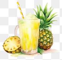 PNG Pineapple drink fruit plant. 