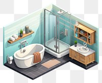 PNG Bathroom bathtub sink convenience. AI generated Image by rawpixel.