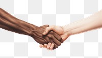 PNG  Handshake togetherness agreement finger. AI generated Image by rawpixel.