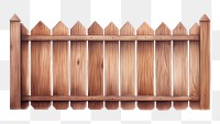 PNG Fence wood brown gate. 