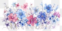 PNG Flower blossom pattern plant. AI generated Image by rawpixel.