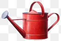 PNG Red transparent background container flowerpot