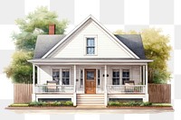 PNG Architecture building cottage house. AI generated Image by rawpixel.