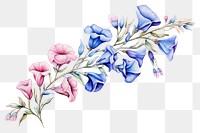 PNG Flower pattern plant art. AI generated Image by rawpixel.