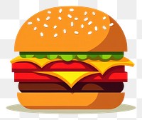 PNG Burger food hamburger condiment transparent background