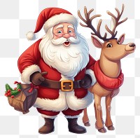 PNG Christmas cartoon mammal deer.