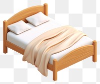 PNG Bed furniture bedroom sheet. AI generated Image by rawpixel.