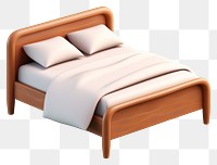 PNG Bed furniture bedroom sheet. AI generated Image by rawpixel.