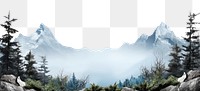 PNG Landscape mountain wilderness outdoors. AI generated Image by rawpixel.