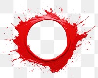 PNG Circle paint red splattered. 