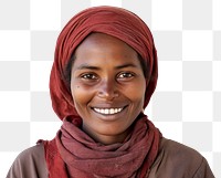 PNG Portrait scarf smile photography. 