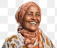 PNG Laughing scarf smile headscarf. 