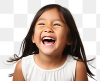 PNG Laughing child baby girl. 