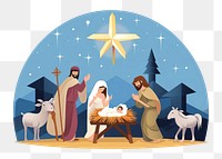 PNG Adult representation nativity scene spirituality. AI generated Image by rawpixel.