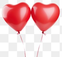 PNG Balloon heart white background celebration. 