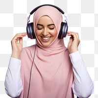 PNG Headphones headset smile adult. 