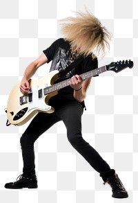 PNG Guitar adult white background individuality. 