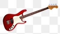 PNG Guitar transparent background bass guitar performance. AI generated Image by rawpixel.