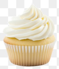 PNG Cupcake cream dessert white. AI generated Image by rawpixel.
