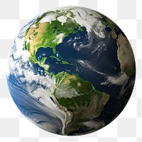 PNG Earth sphere planet world transparent background