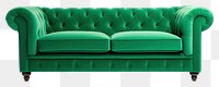 PNG Furniture chair green sofa transparent background