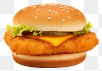 PNG Burger food fish transparent background