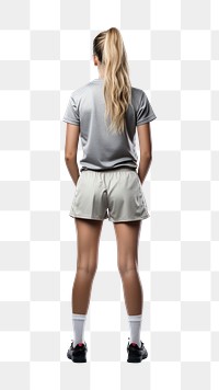 PNG Miniskirt footwear standing shorts. AI generated Image by rawpixel.