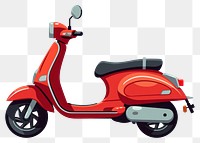 PNG Motorcycle scooter vehicle vespa. AI generated Image by rawpixel.