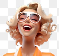 PNG Laughing portrait smile happy. AI generated Image by rawpixel.