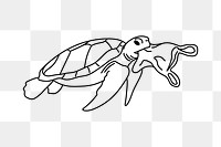 PNG marine pollution doodle illustration, transparent background