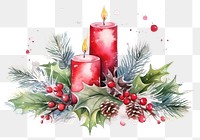 PNG Christmas graphics pattern candle