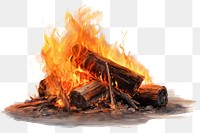Bonfire destruction explosion fireplace. AI generated Image by rawpixel.
