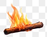 Bonfire fireplace firewood glowing. AI generated Image by rawpixel.