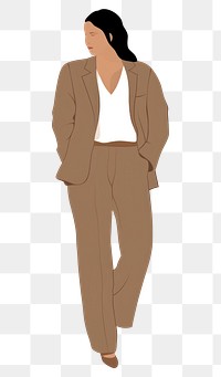 PNG Khaki outerwear portrait trousers. 