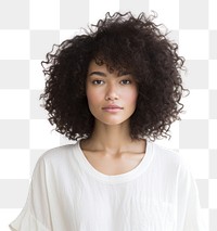 PNG Portrait adult wig individuality. 