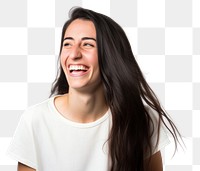 PNG Laughing adult smile happiness. AI generated Image by rawpixel.