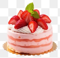 PNG Strawberry cake dessert cream. 