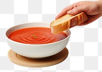 PNG Tomato soup bread food meal. 